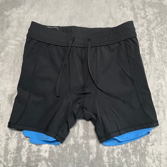 Whoop Any Wear 4.0 Training Shorts Men Medium Blue Lined Performance Compression - Picture 7 of 13